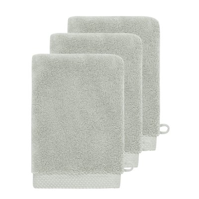 3 gants de toilette Zéro Twist 560 g/m² SENSOFT SENSEI MAISON