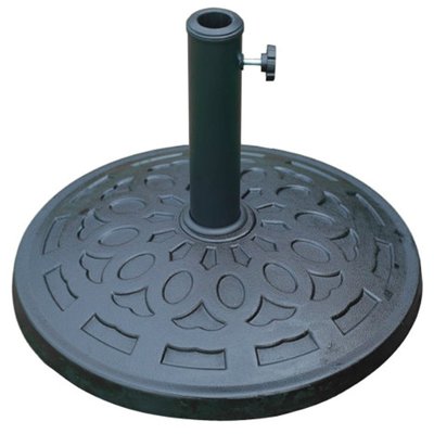 Pied de parasol résine noir 14kg 50x50x34cm WADIGA