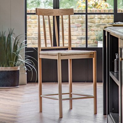 Ende Solid Oak Bar Stool (Set of 2) ÉDITÉ