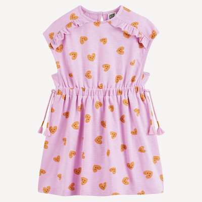 Robe manches courtes, imprimé coeurs LA REDOUTE COLLECTIONS