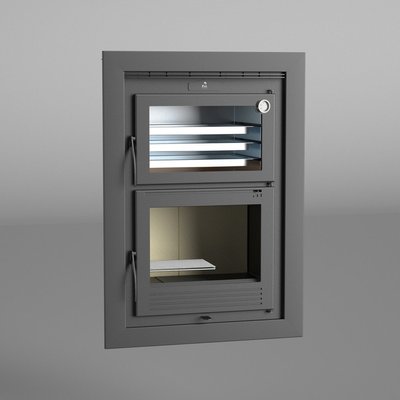 FM Four à bois encastrable HLI-100 11kW avec porte en fonte FM BIOMASA