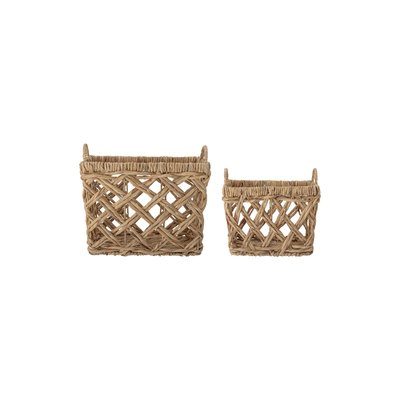 Paniers rectangulaires en fibres naturelles (lot of 2) Sadia BLOOMINGVILLE