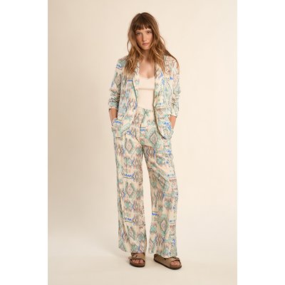 Pantalon droit à motif ethnique MOLLY BRACKEN
