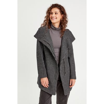 Manteau cintré femme noir sales