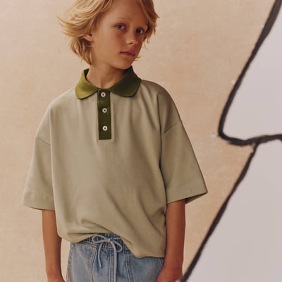 Polo manches courtes uni en coton BIO GOTS MONOPRIX