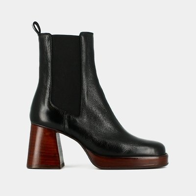 Becca Platform Chelsea Boots in Leather JONAK