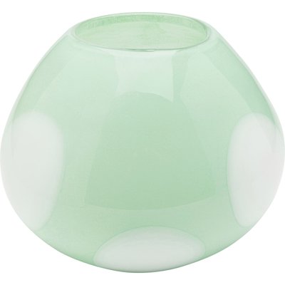 Vase Punti vert et blanc 20cm KARE DESIGN