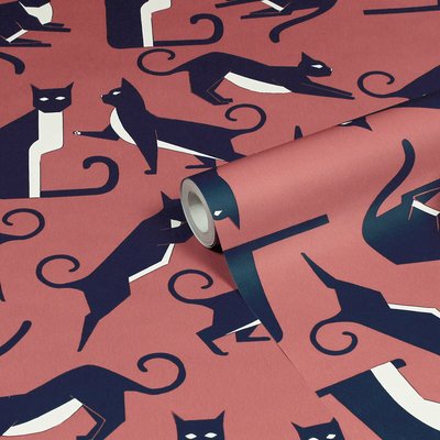 10m Geo Cat Printed Wallpaper FURN.