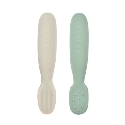 Lot de 2 pré-cuillères silicone 4 mois+ BEABA