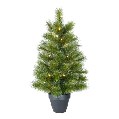 Sapin de Noël artificiel lumineux GLENDON BLACK BOX TREES