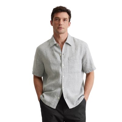 Chemise à manches courtes regular en pur lin MARC O'POLO