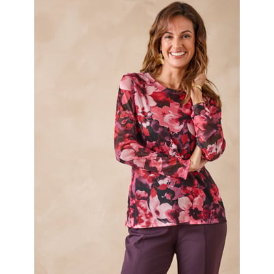 Tee-shirt résille manches longues DAXON