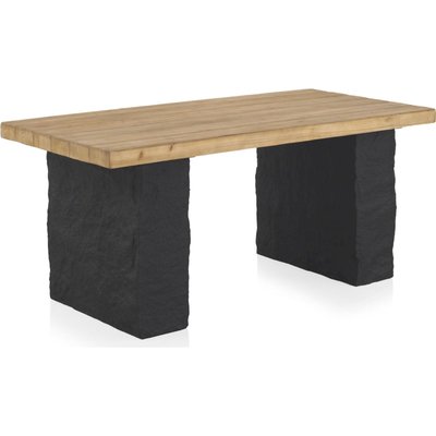 Table rectangulaire bois naturel et piètement  contemporain RECOLLECTION