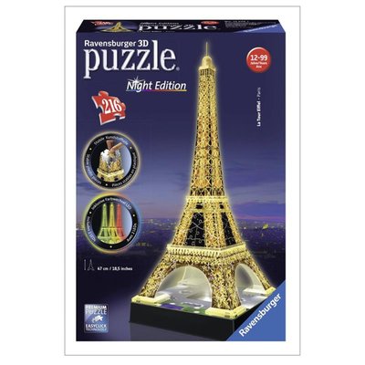 Puzzle 3D Building - Tour Eiffel illuminée RAVENSBURGER