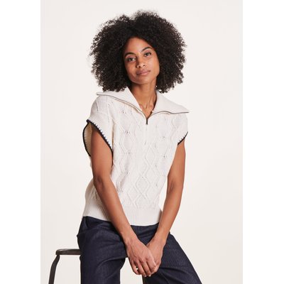 Pull manches courtes col camionneur LA FEE MARABOUTEE