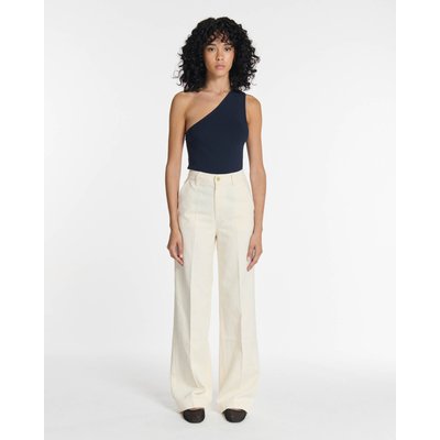 Pantalon droit large taille haute long LABDIP