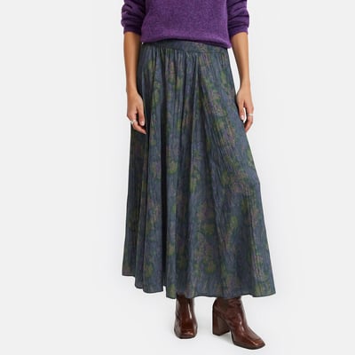 Jupe longue fluide, imprimé cachemire LA REDOUTE COLLECTIONS