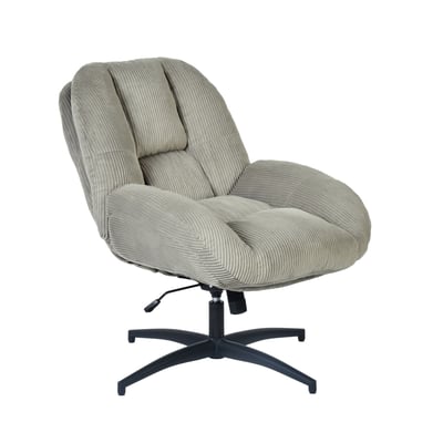 Fauteuil relax réglable et rotatif en velours côtelé, LITHOPSFIXCORD MEUBLES COSY