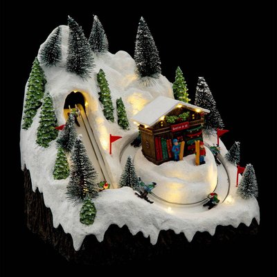 Village de Noël location ski 19 LED + transfo FEERIC LIGHTS & CHRISTMAS