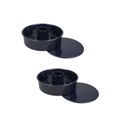 Lot de 2 moules à manqué 26/26 cm en acier BACK-LIEBE DR OETKER