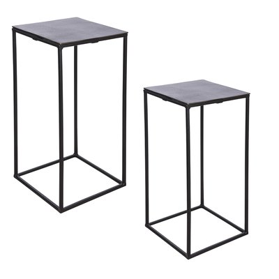Set de 2 sellettes carrées  es  38x74 et 30x64 cm TABLE PASSION