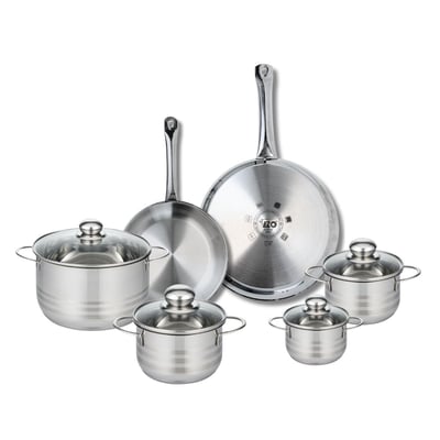 2 poêles 24/28cm + 4 faitouts 12/14/16/20cm PROFI BRILLANT ELO