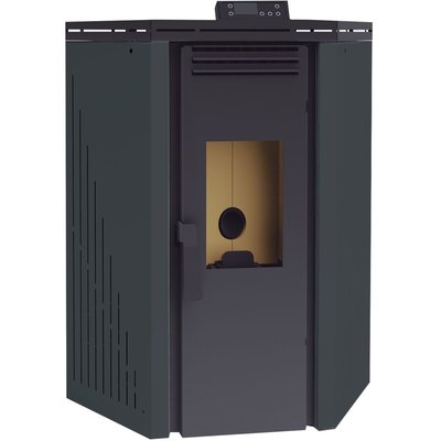 FM Poêle à granulés d'angle BP-101R 9,5kW Noir FM BIOMASA