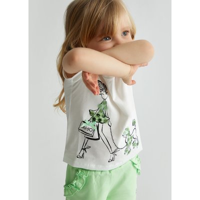 T-shirt en coton avec imprimé LIU JO