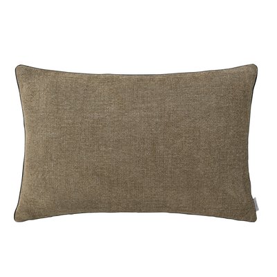 Housse de coussin unie en lin et velour, VOLTAIRE ALEXANDRE TURPAULT