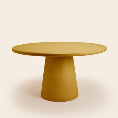 table à manger en Enduit minéral à l'effet béton ELIZ MADURA