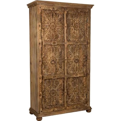Armoire portes ajourées motifs sculptés RECOLLECTION