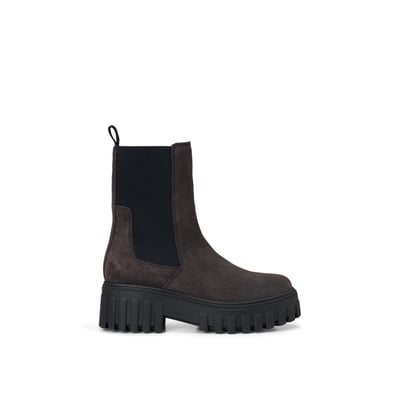 Bottines Chelsea, modèle Valva en cuir velours huilé MARC O'POLO