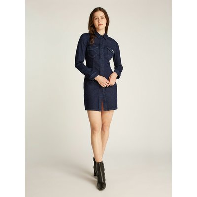 Vestido curto de ganga com mangas compridas CALVIN KLEIN JEANS