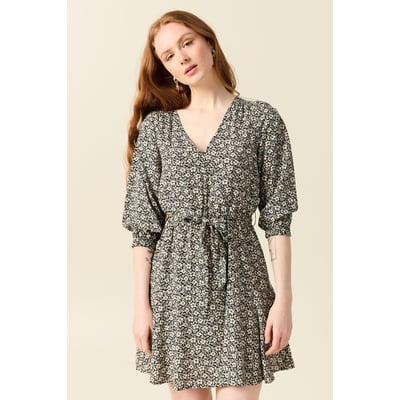 Robe évasée fluide manches 3/4 BONOBO