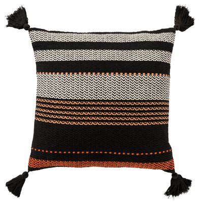 Coussin Tamar - Noir, 45x45 cm DUTCH DECOR