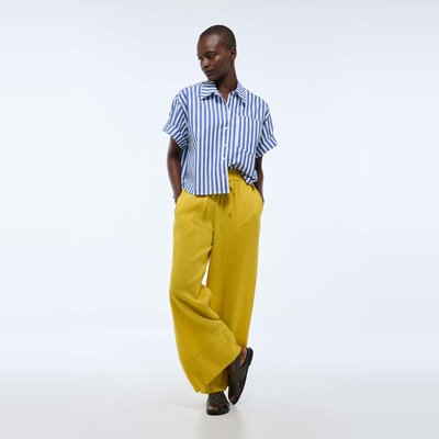 Chemise manches courtes rayée en coton BIO GOTS MONOPRIX