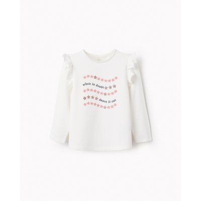 T-shirt avec paillettes et volants DANCE ROOM ZIPPY