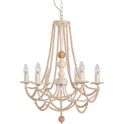 Lustre élégant en fer et bois style shabby chic RECOLLECTION