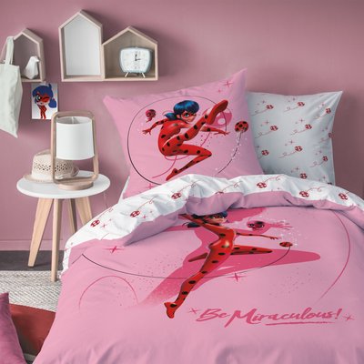 Parure de lit imprimée 100% coton, Ladybug SHADOW MIRACULOUS