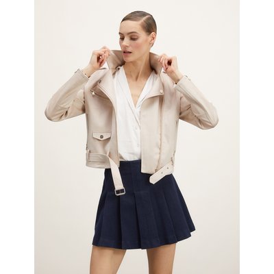 Blouson motard effet daim MOTIVI