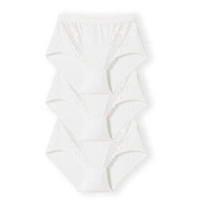 Lot de 3 culottes maxi assorties en coton DAMART