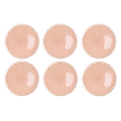 Lot de 6 assiettes plates en grès, OXYGEN BJORN