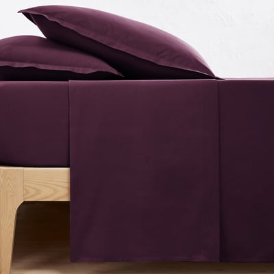 Drap plat uni en percale de coton bio Scenario LA REDOUTE INTERIEURS