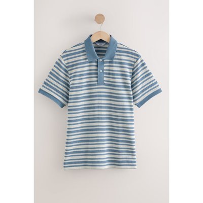 Polo à col boutonné et rayures texturées NEXT