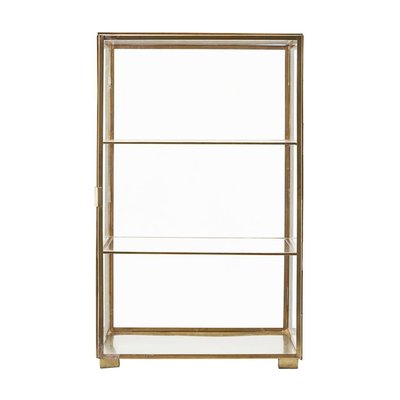 Vitrine Glass Laiton H 56 Cm HOUSE DOCTOR