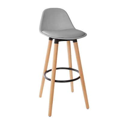 Tabouret de bar scandinave assise rembourrée MAXON ATMOSPHERA