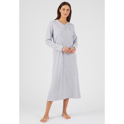 Chemise de nuit maille interlock côtelée DAMART