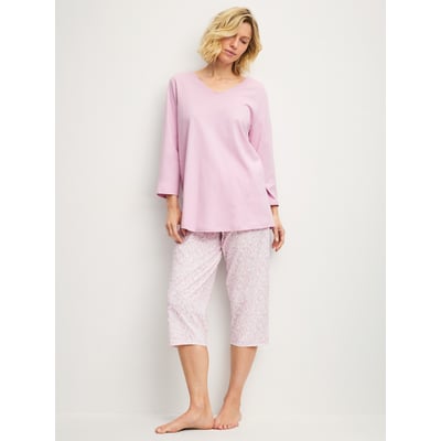 Pyjama capri manches 3/4 Coton GRAPHIC NIGHTS CALIDA