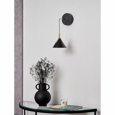 Matt Black and Gold LED Wall Light SO'HOME