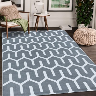 Tapis salon et chambre tissé motif scandinave LISUVE UN AMOUR DE TAPIS